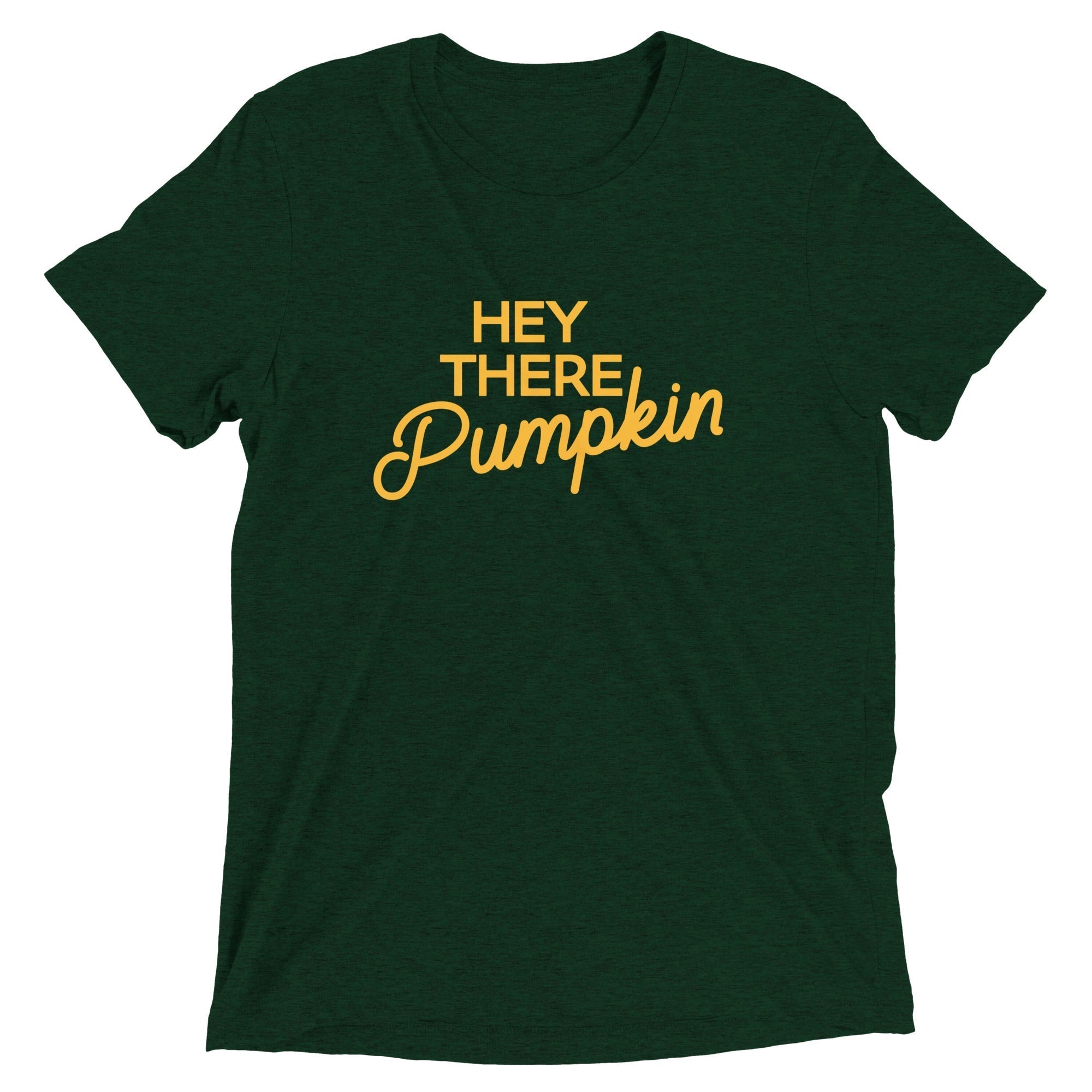 Hey There Pumpkin Men's Tri-Blend Tee Hoodie, Sweatshirt | CoreVibeTees.com (Image 1)