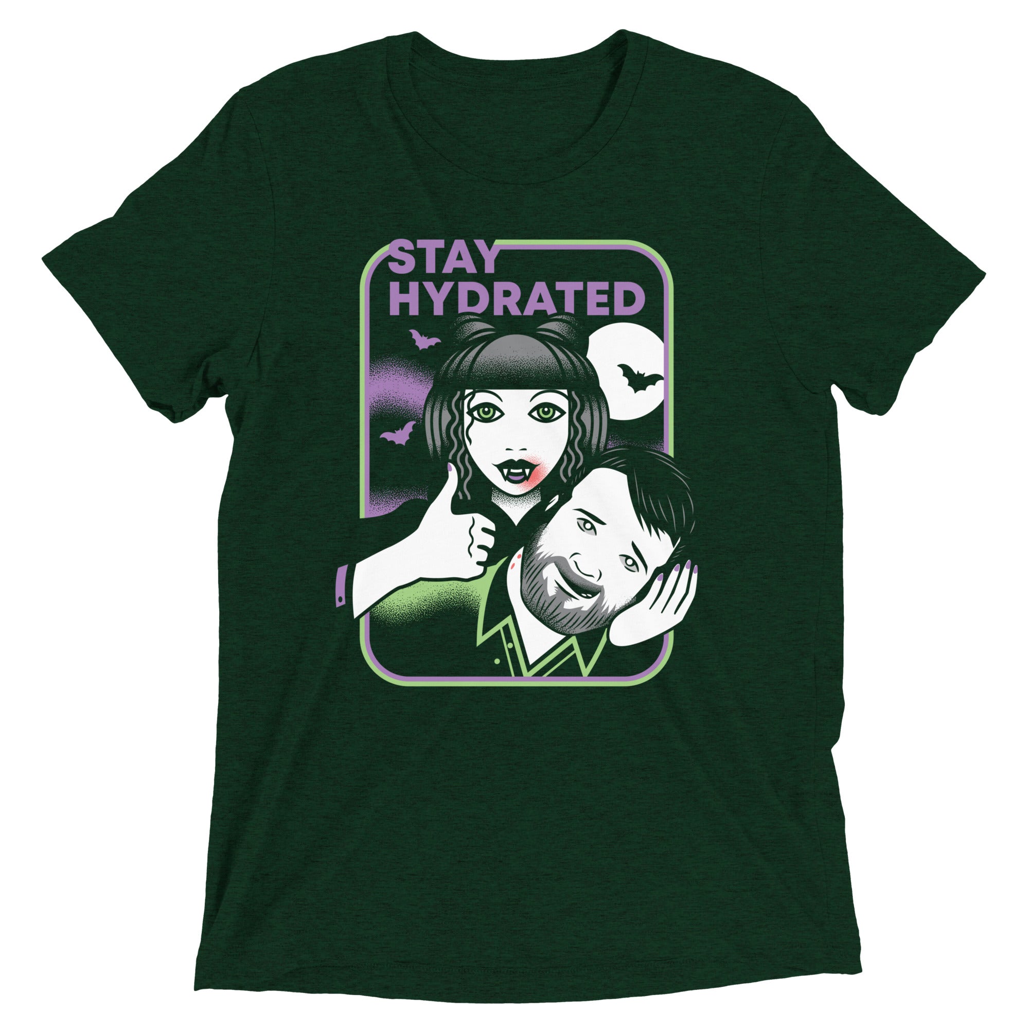 Stay Hydrated Men's Tri-Blend Tee Hoodie, Sweatshirt | CoreVibeTees.com (Image 2)