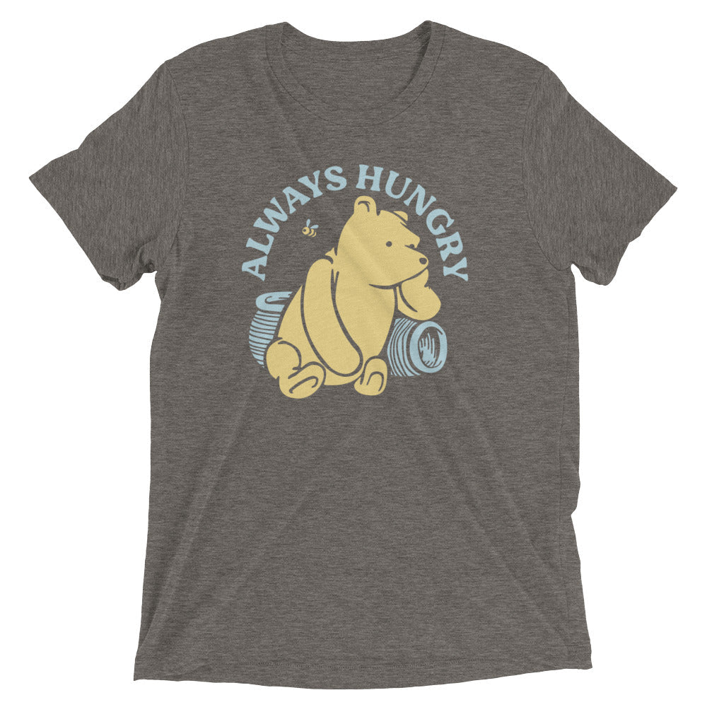 Always Hungry Men's Tri-Blend Tee Hoodie, Sweatshirt | CoreVibeTees.com (Image 5)