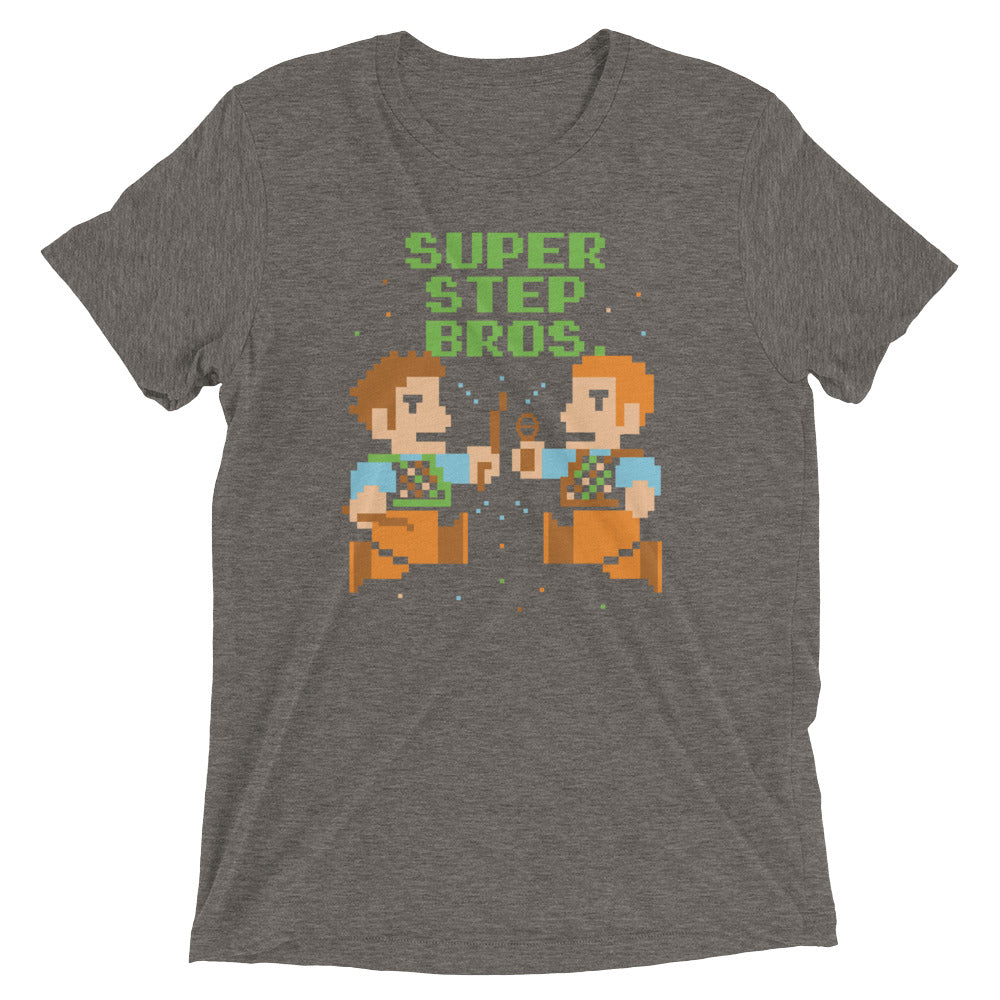 Super Step Bros Men's Tri-Blend Tee Hoodie, Sweatshirt | CoreVibeTees.com (Image 1)