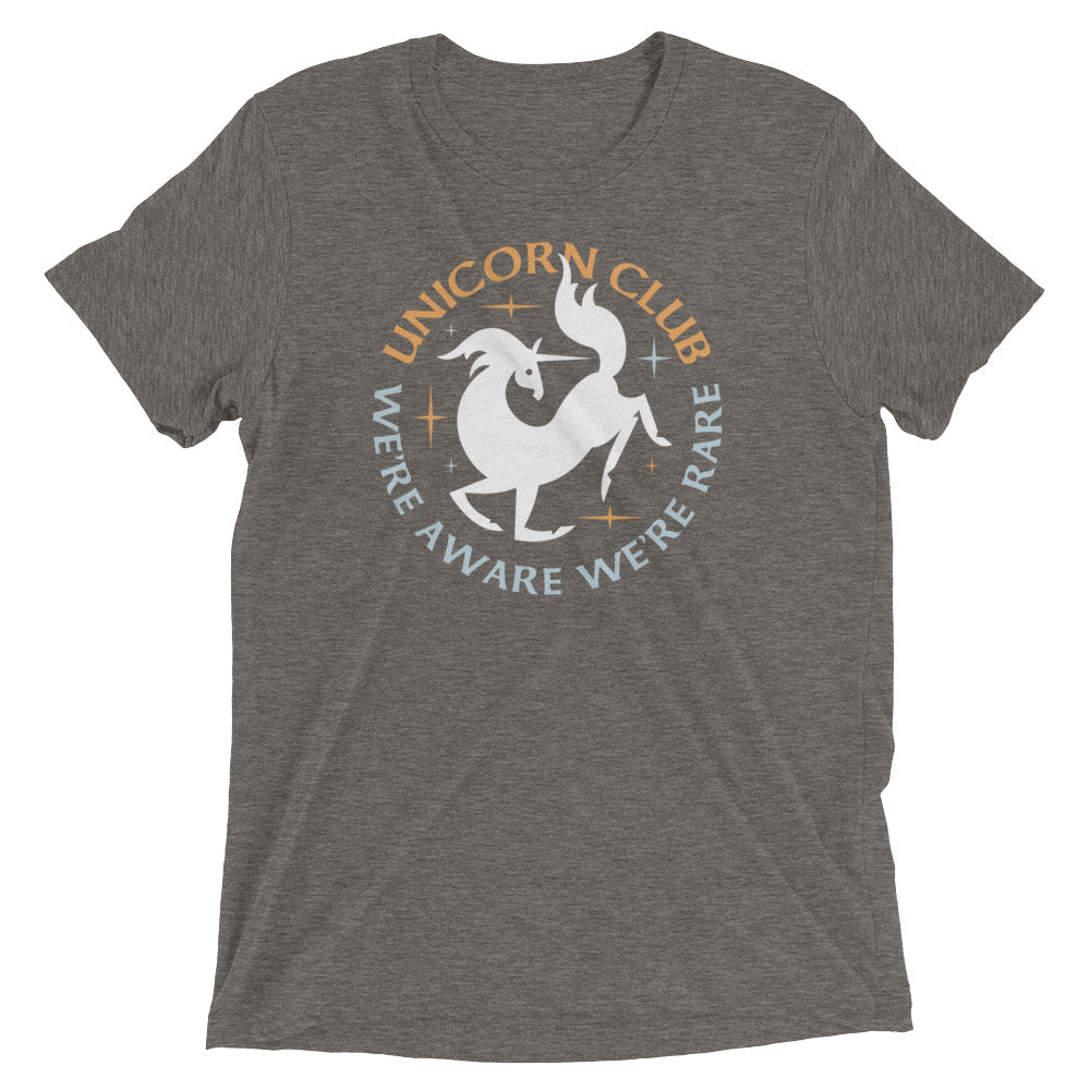 Unicorn Club Men's Tri-Blend Tee Hoodie, Sweatshirt | CoreVibeTees.com (Image 1)