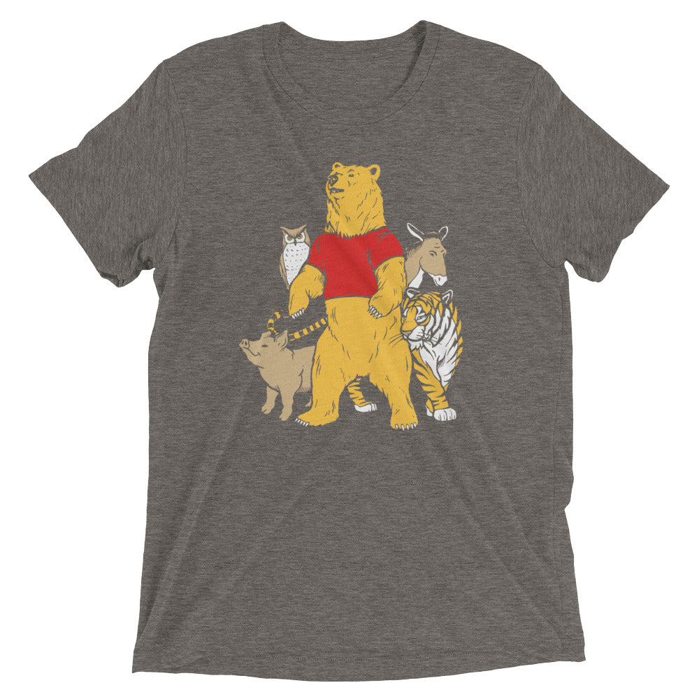 Bear And Friends Men's Tri-Blend Tee Hoodie, Sweatshirt | CoreVibeTees.com (Image 1)