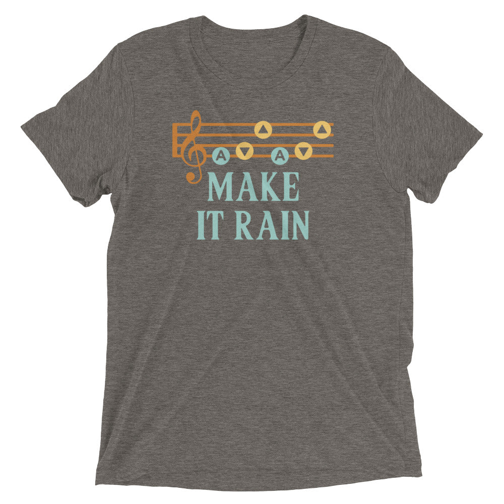 Make It Rain Men's Tri-Blend Tee Hoodie, Sweatshirt | CoreVibeTees.com (Image 5)