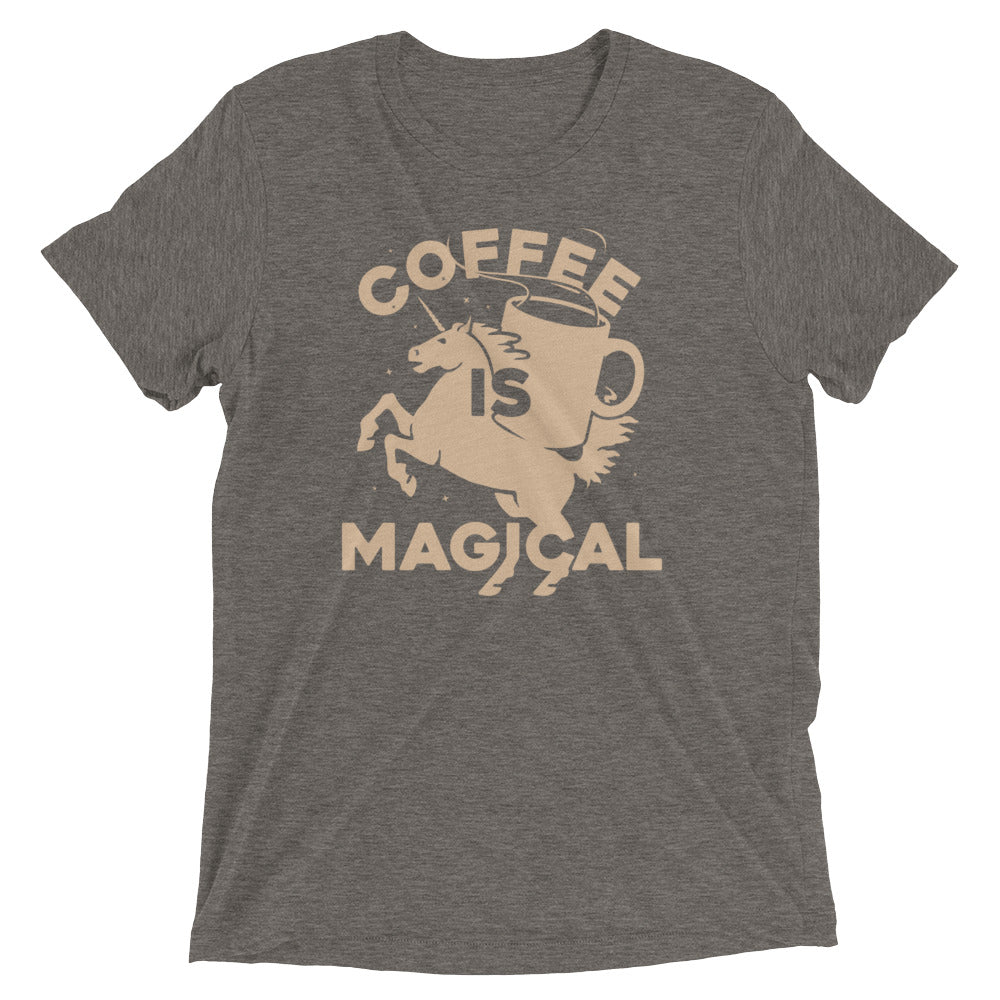 Coffee Is Magical Men's Tri-Blend Tee Hoodie, Sweatshirt | CoreVibeTees.com (Image 1)