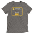 Human Quit Unexpectedly Men's Tri-Blend Tee Hoodie, Sweatshirt | CoreVibeTees.com (Image 1)