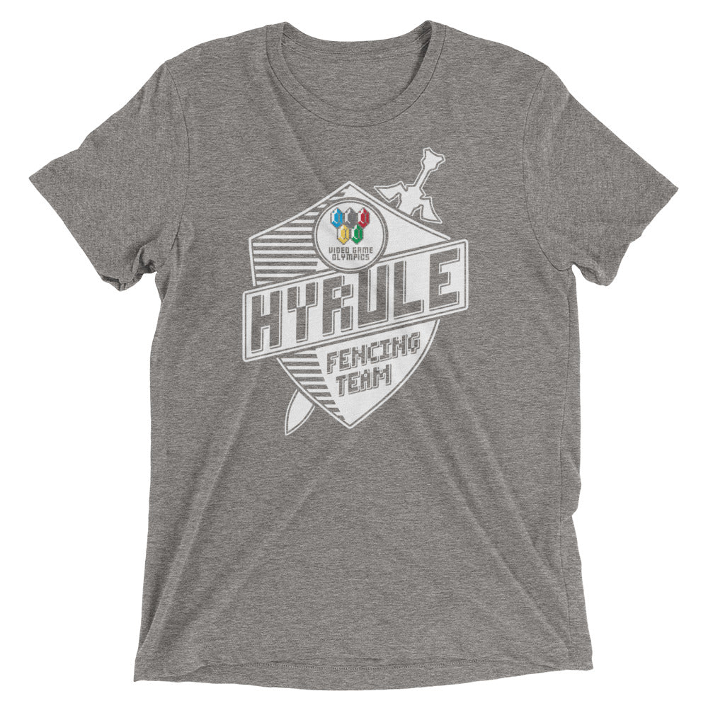 Hyrule Fencing Team Men's Tri-Blend Tee Hoodie, Sweatshirt | CoreVibeTees.com (Image 1)
