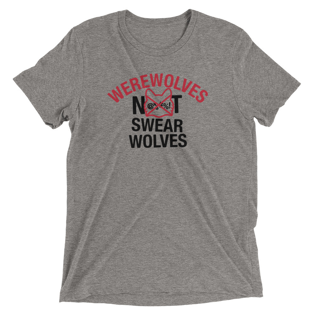 Werewolves Not Swearwolves Men's Tri-Blend Tee Hoodie, Sweatshirt | CoreVibeTees.com (Image 1)