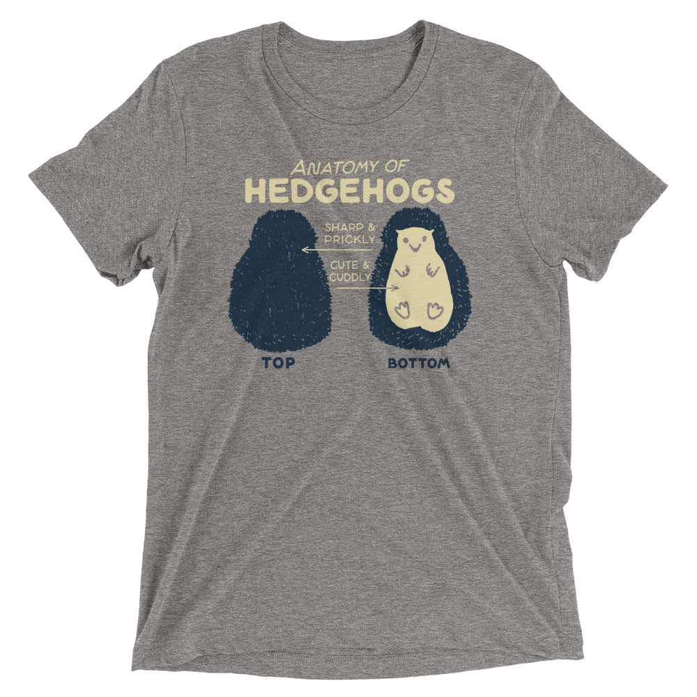 Anatomy Of Hedgehogs Men's Tri-Blend Tee Hoodie, Sweatshirt | CoreVibeTees.com (Image 5)