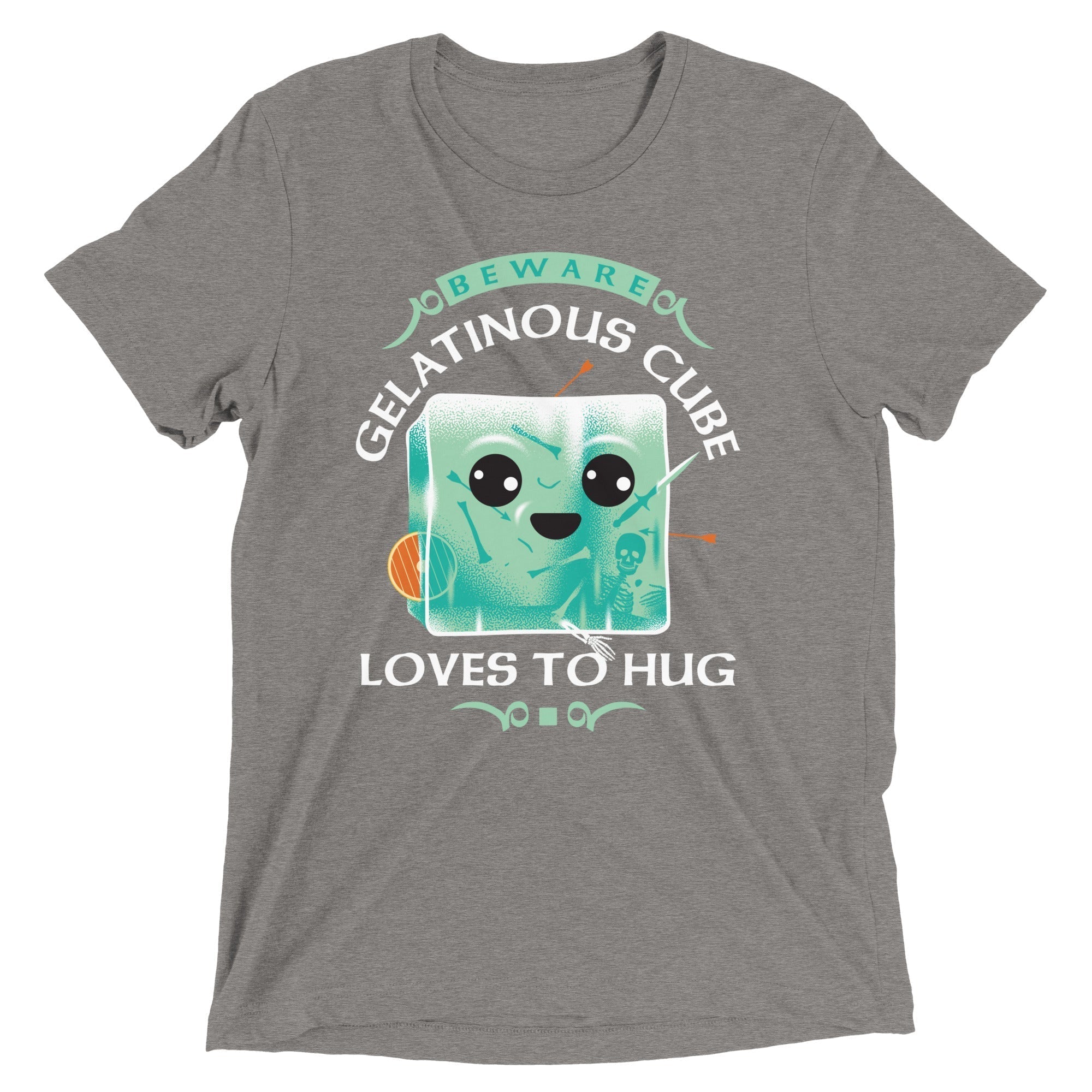 Gelatinous Cube Loves To Hug Men's Tri-Blend Tee Hoodie, Sweatshirt | CoreVibeTees.com (Image 4)