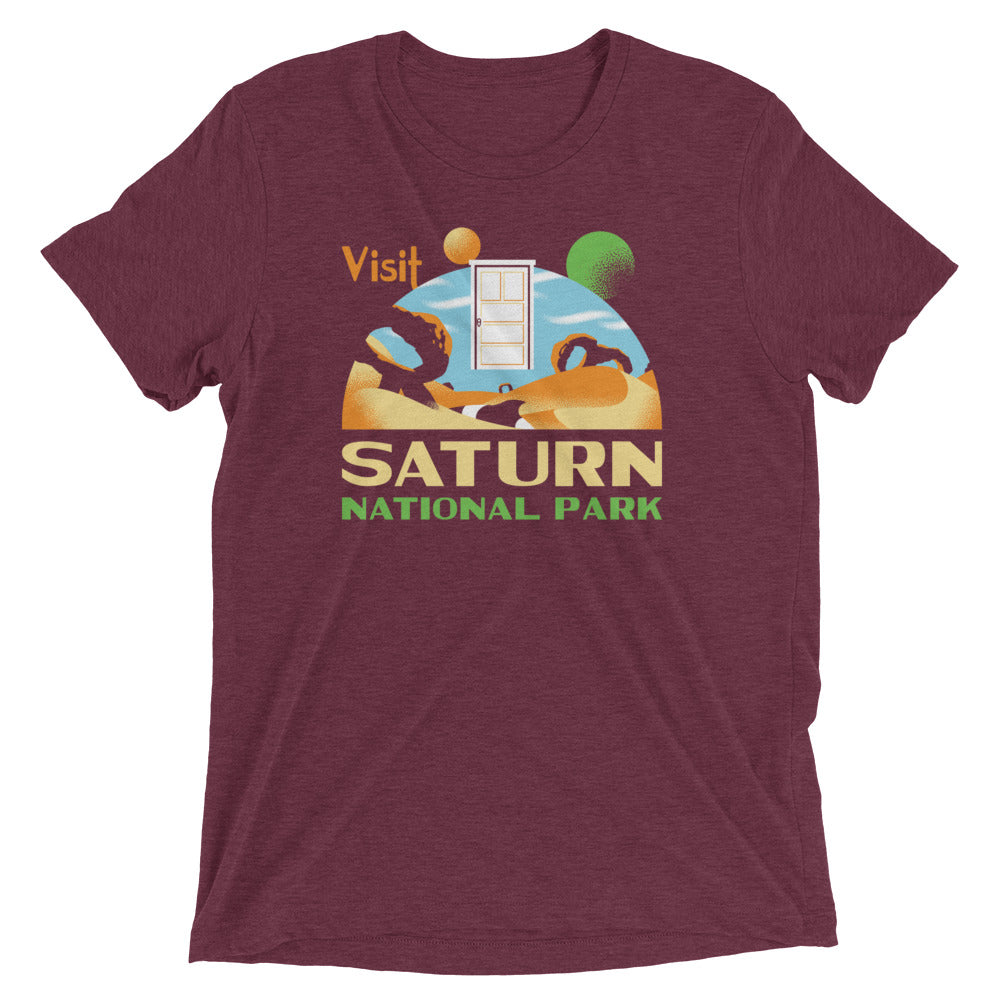 Visit Saturn National Park Men's Tri-Blend Tee Hoodie, Sweatshirt | CoreVibeTees.com (Image 2)