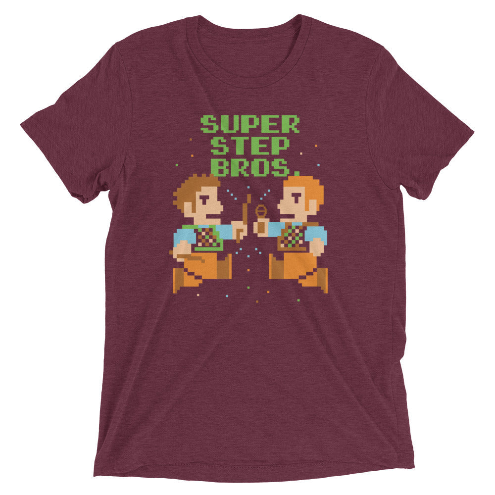 Super Step Bros Men's Tri-Blend Tee Hoodie, Sweatshirt | CoreVibeTees.com (Image 3)