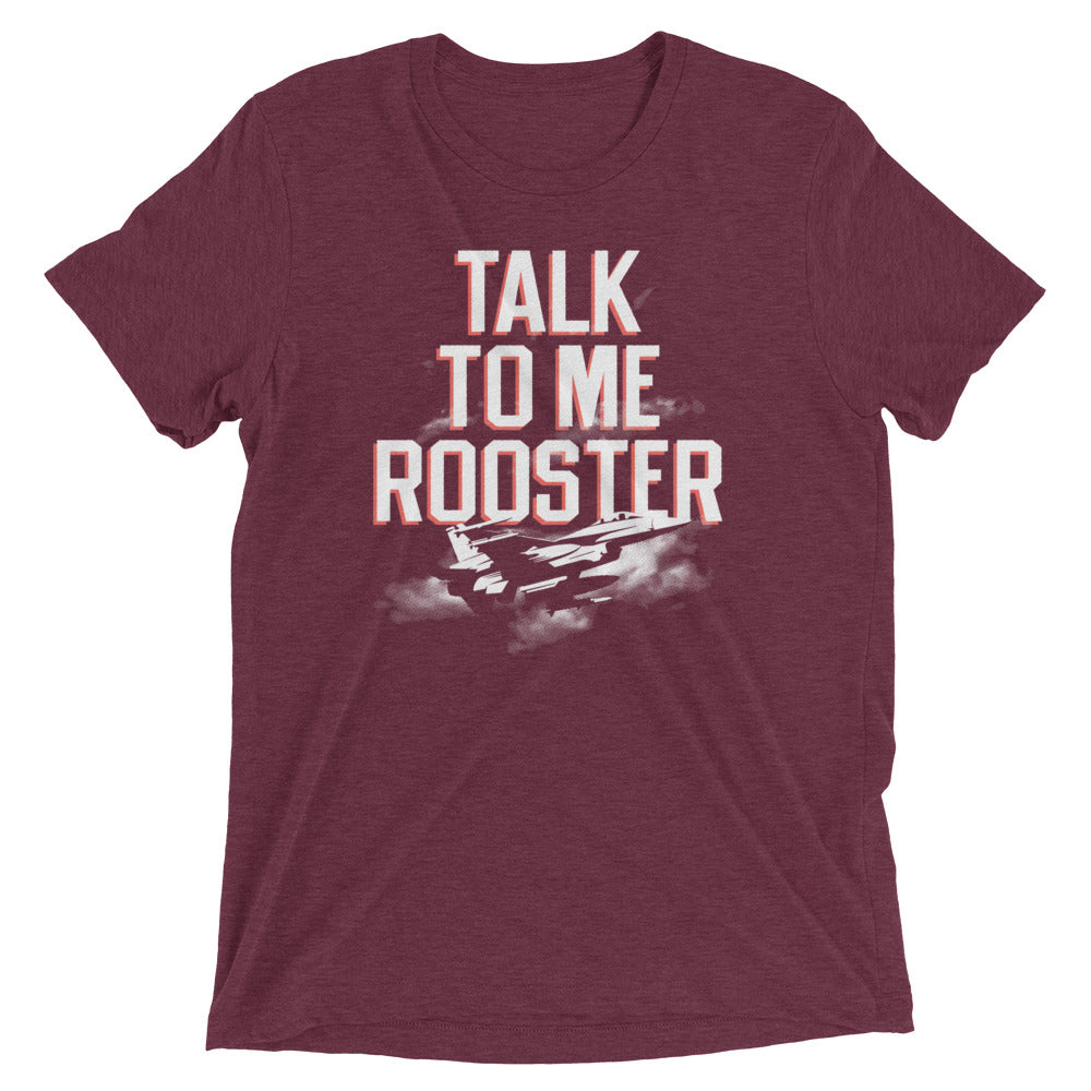 Talk To Me Rooster Men's Tri-Blend Tee Hoodie, Sweatshirt | CoreVibeTees.com (Image 3)
