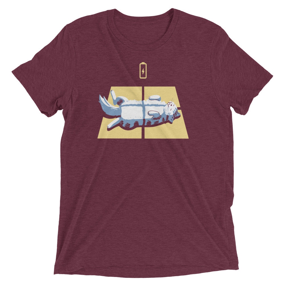 Solar Charging Men's Tri-Blend Tee Hoodie, Sweatshirt | CoreVibeTees.com (Image 3)