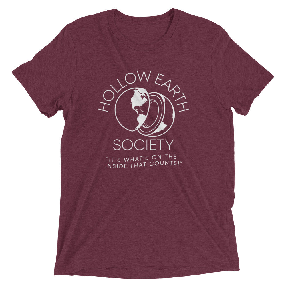 Hollow Earth Society Men's Tri-Blend Tee Hoodie, Sweatshirt | CoreVibeTees.com (Image 2)