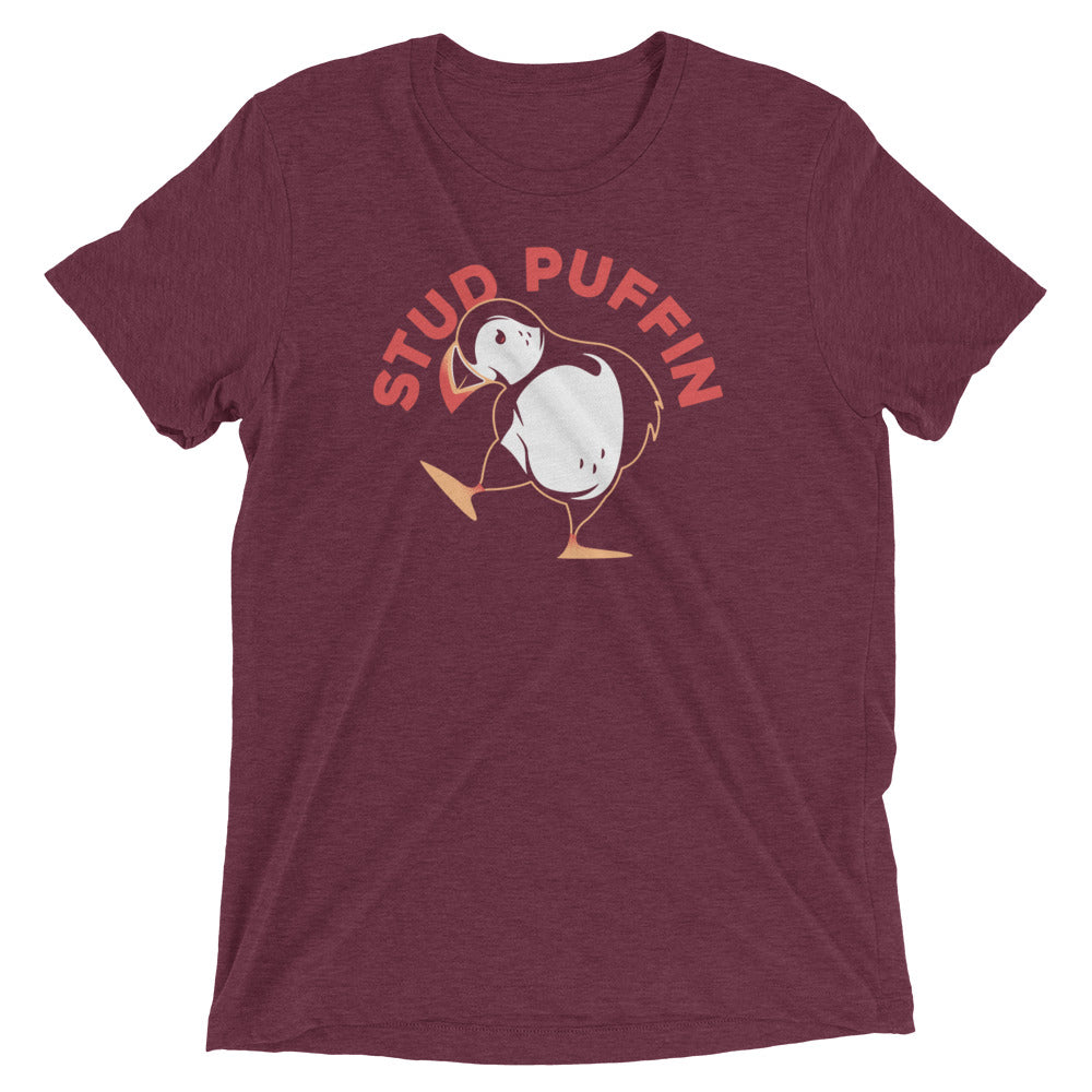 Stud Puffin Men's Tri-Blend Tee Hoodie, Sweatshirt | CoreVibeTees.com (Image 4)
