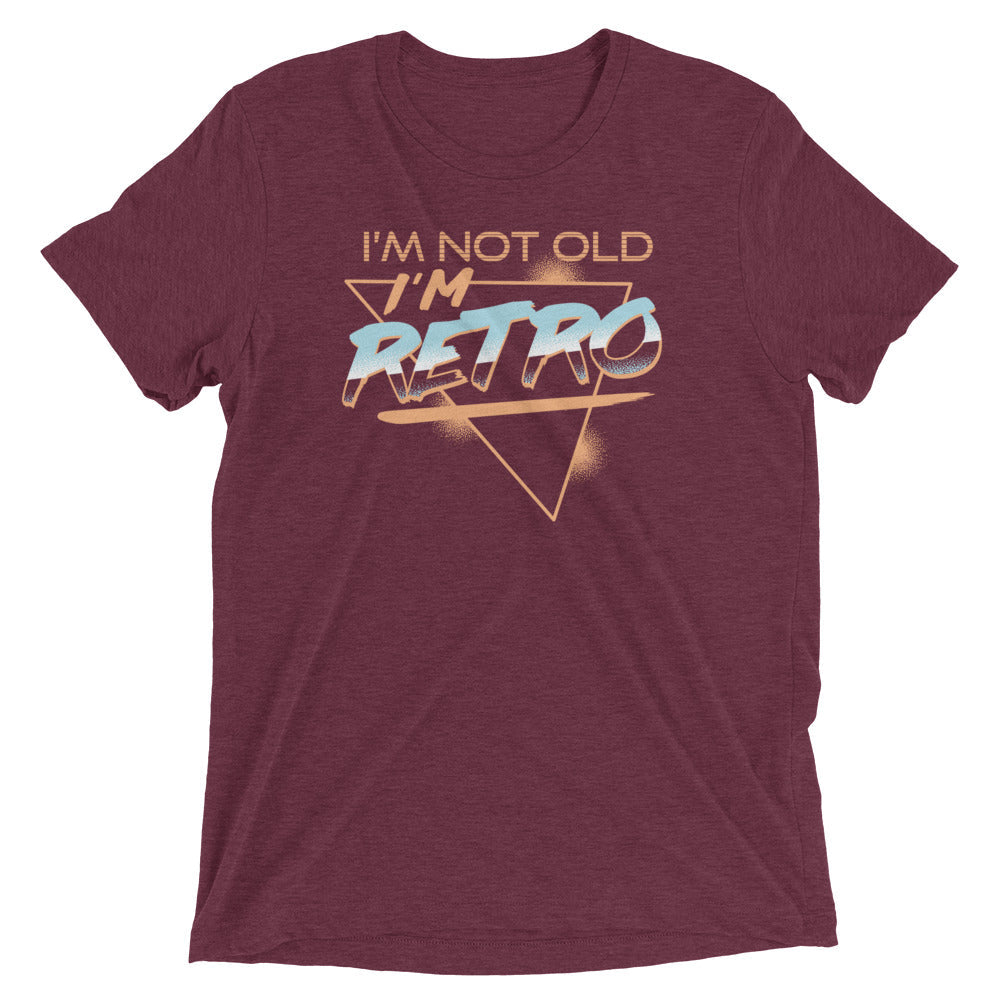 I'm Not Old I'm Retro Men's Tri-Blend Tee Hoodie, Sweatshirt | CoreVibeTees.com (Image 2)