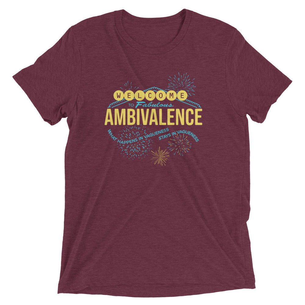Welcome To Fabulous Ambivalence Men's Tri-Blend Tee Hoodie, Sweatshirt | CoreVibeTees.com (Image 3)