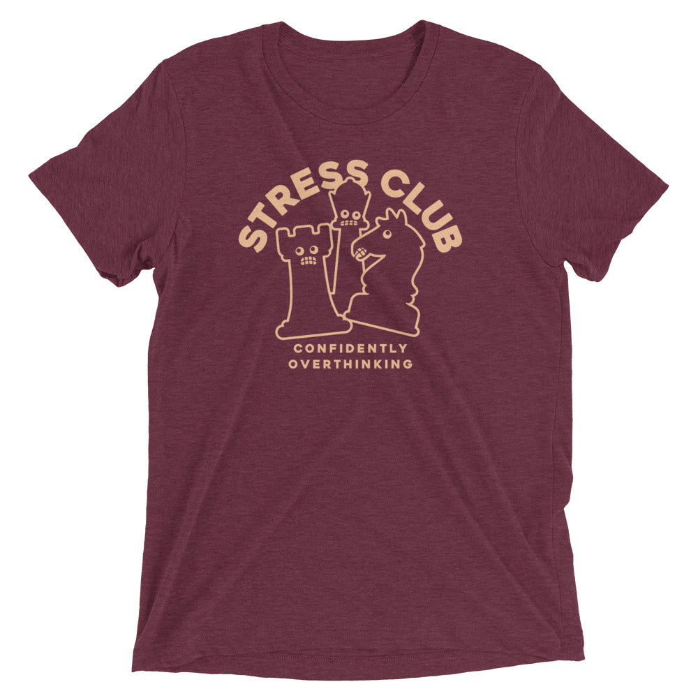Stress Club Men's Tri-Blend Tee Hoodie, Sweatshirt | CoreVibeTees.com (Image 3)