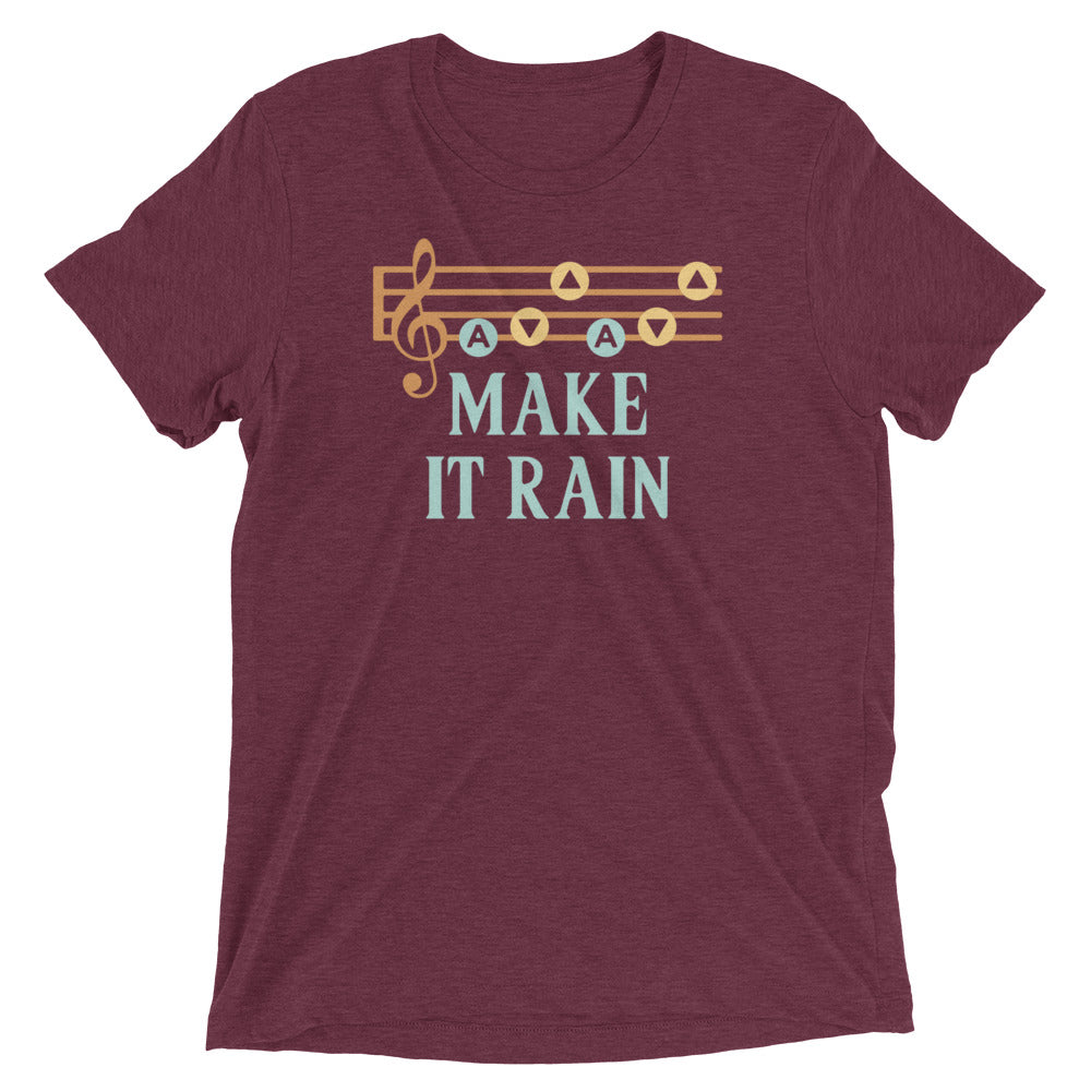 Make It Rain Men's Tri-Blend Tee Hoodie, Sweatshirt | CoreVibeTees.com (Image 3)