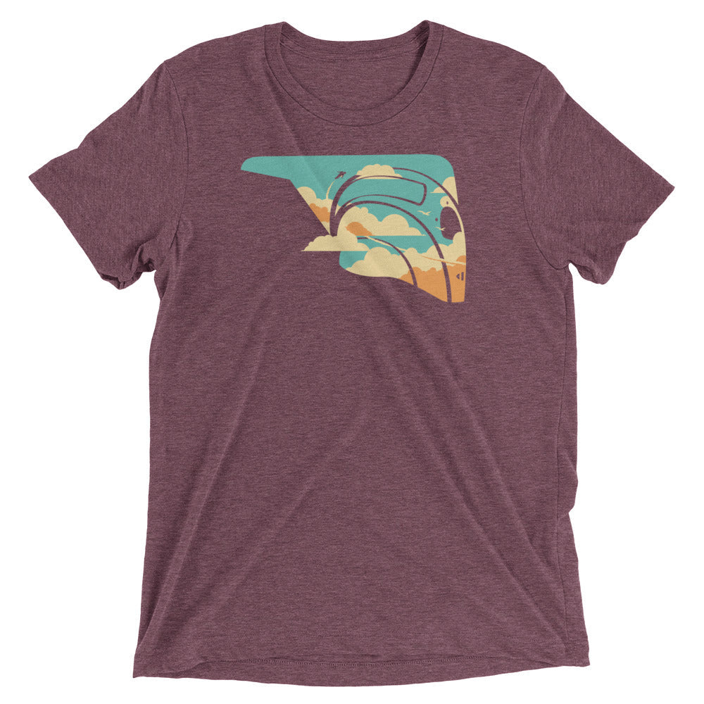 Sky Rocket Men's Tri-Blend Tee Hoodie, Sweatshirt | CoreVibeTees.com (Image 4)