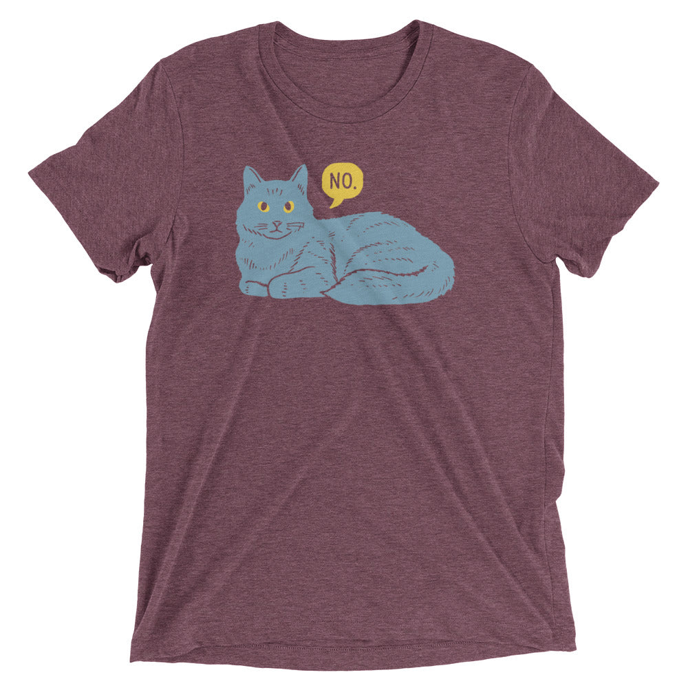No Cat Men's Tri-Blend Tee Hoodie, Sweatshirt | CoreVibeTees.com (Image 4)