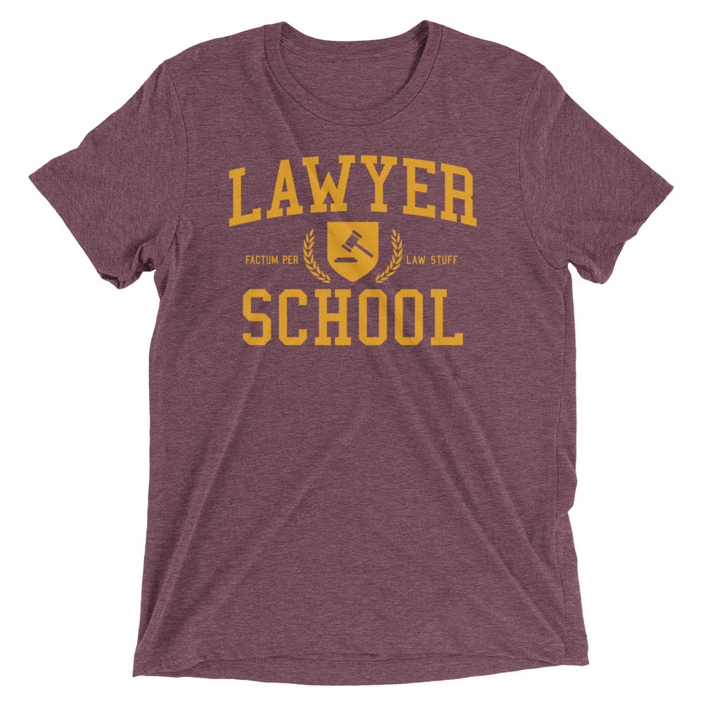 Lawyer School Men's Tri-Blend Tee Hoodie, Sweatshirt | CoreVibeTees.com (Image 4)