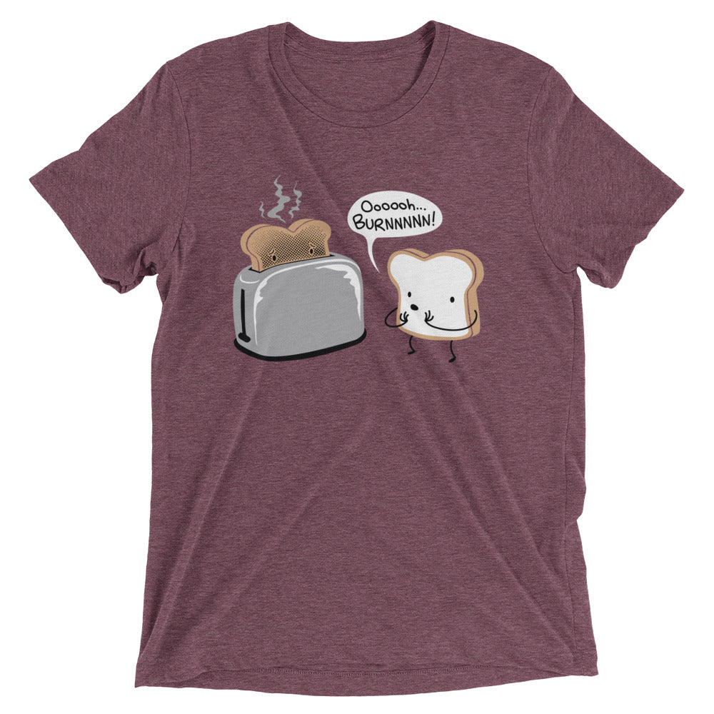 Oooooh...BURNNNNN! Men's Tri-Blend Tee Hoodie, Sweatshirt | CoreVibeTees.com (Image 4)