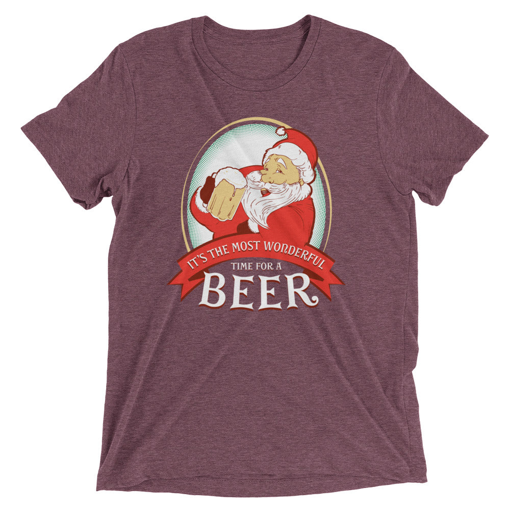 It's the Most Wonderful Time Men's Tri-Blend Tee Hoodie, Sweatshirt | CoreVibeTees.com (Image 5)