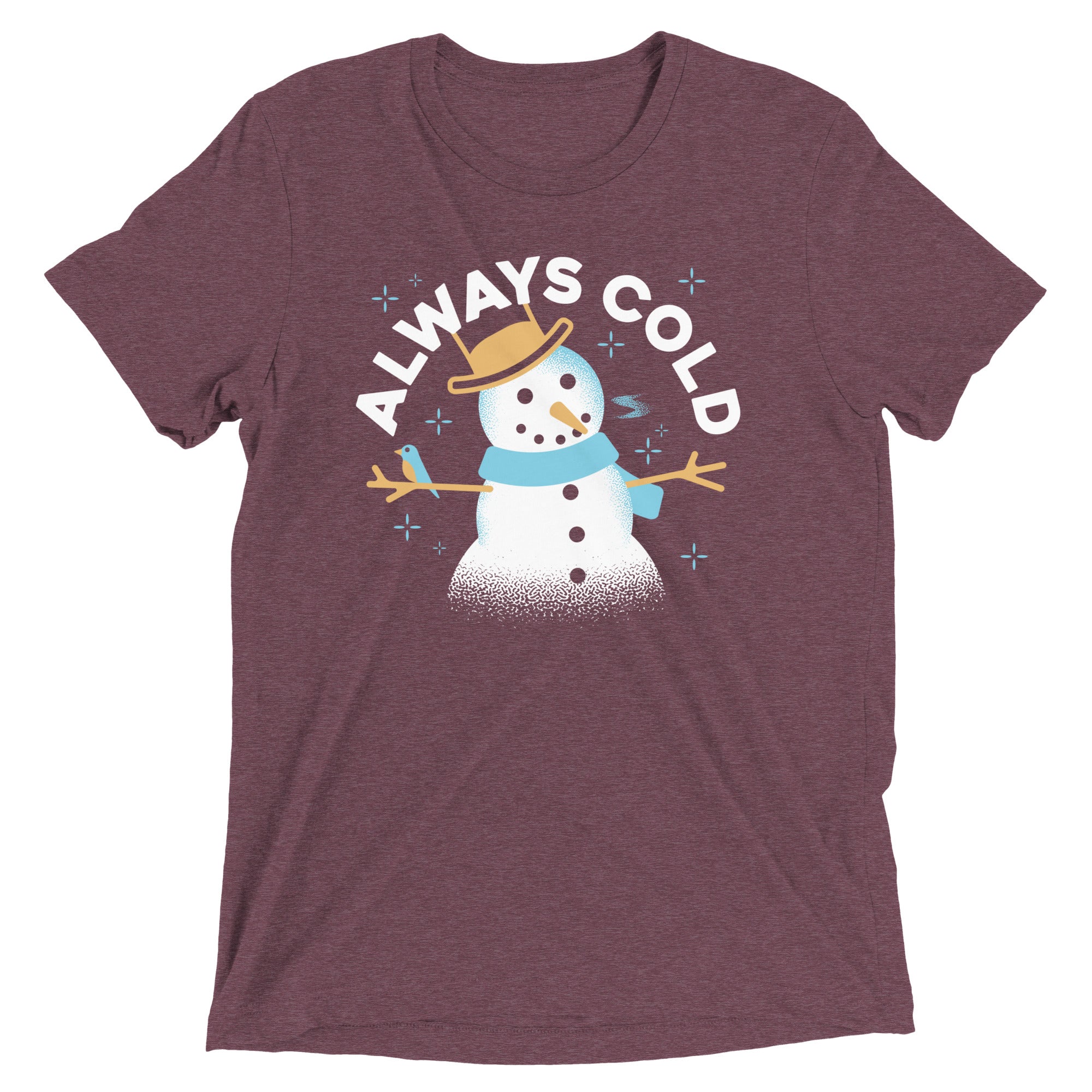 Always Cold Men's Tri-Blend Tee Hoodie, Sweatshirt | CoreVibeTees.com (Image 4)