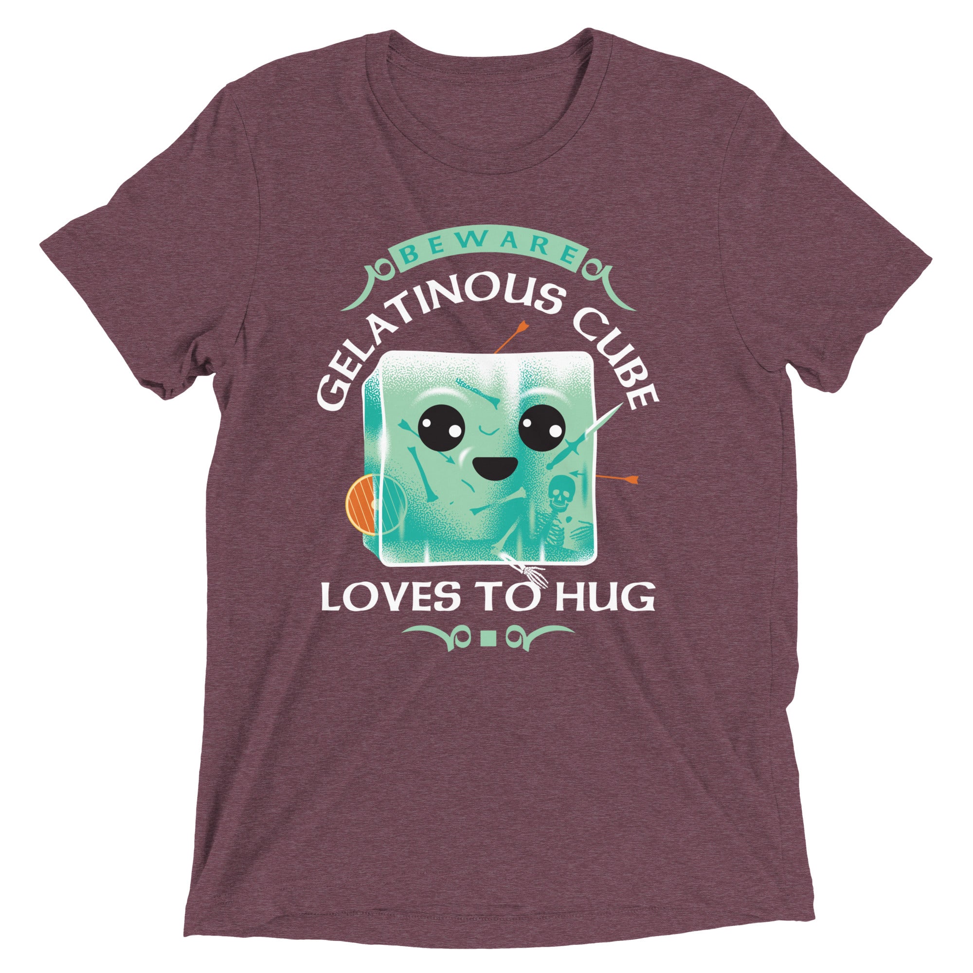 Gelatinous Cube Loves To Hug Men's Tri-Blend Tee Hoodie, Sweatshirt | CoreVibeTees.com (Image 3)