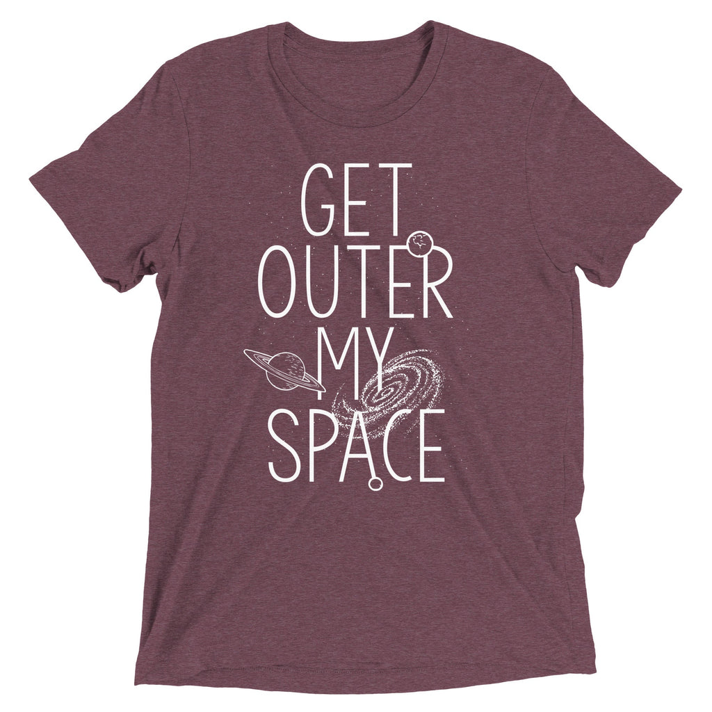Get Outer My Space Men's Tri-Blend Tee Hoodie, Sweatshirt | CoreVibeTees.com (Image 5)