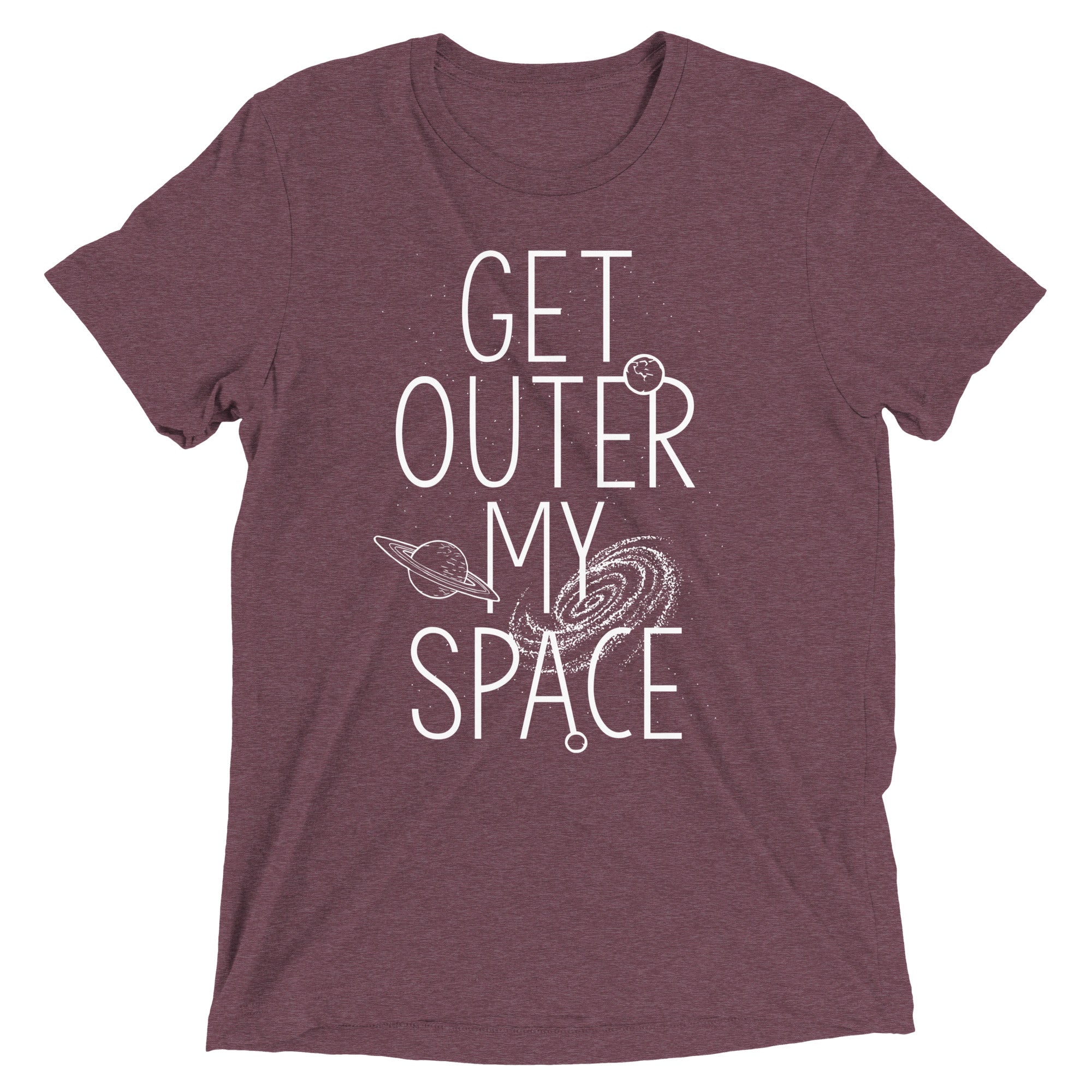Get Outer My Space Men's Tri-Blend Tee Hoodie, Sweatshirt | CoreVibeTees.com (Image 5)