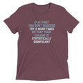 Try 2 More Times So That Your Failure Is Statistically Significant Men's Tri-Blend Tee Hoodie, Sweatshirt (Image 1)