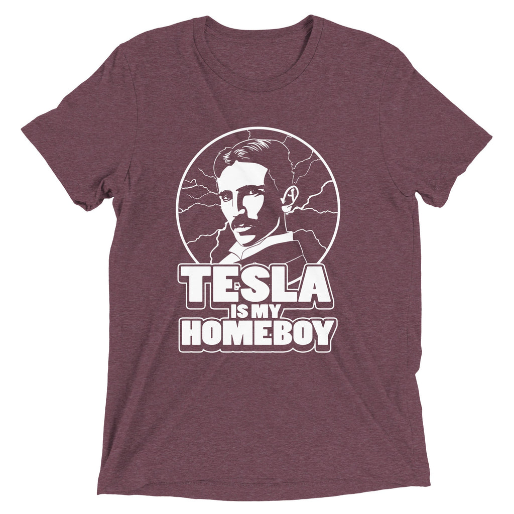 Tesla Is My Homeboy Men's Tri-Blend Tee Hoodie, Sweatshirt | CoreVibeTees.com (Image 4)
