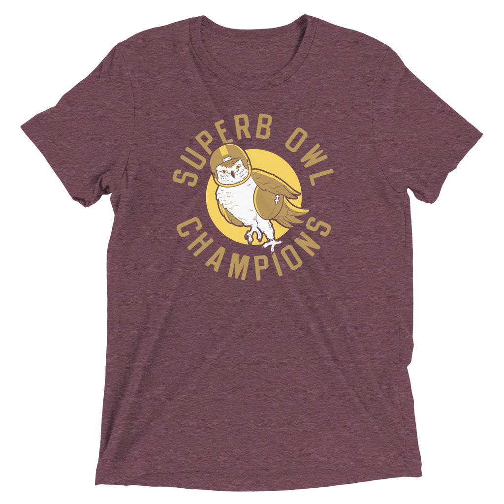Superb Owl Men's Tri-Blend Tee Hoodie, Sweatshirt | CoreVibeTees.com (Image 5)
