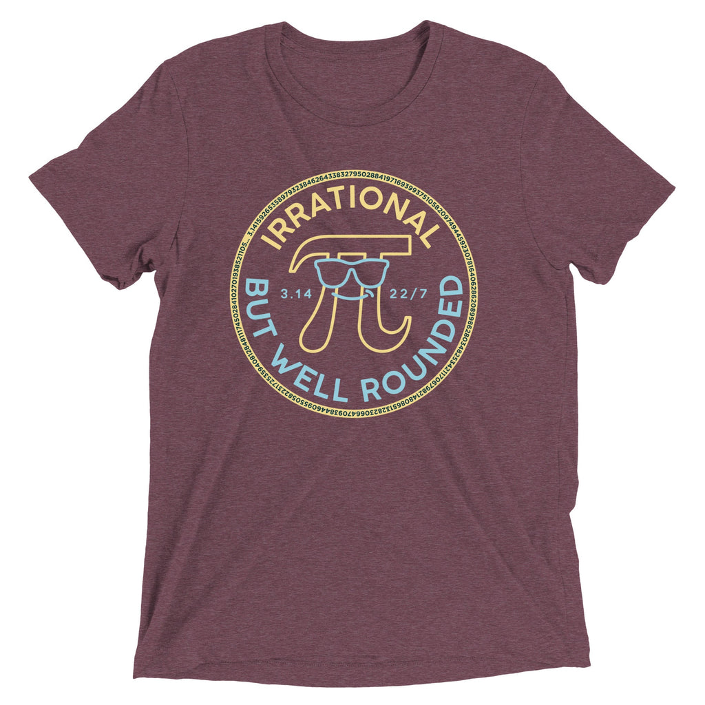 Irrational But Well Rounded Men's Tri-Blend Tee Hoodie, Sweatshirt | CoreVibeTees.com (Image 5)