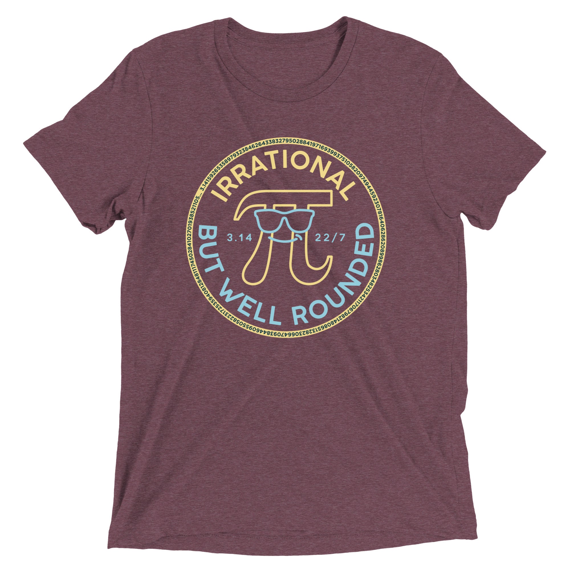 Irrational But Well Rounded Men's Tri-Blend Tee Hoodie, Sweatshirt | CoreVibeTees.com (Image 5)