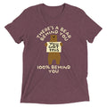 There's A Bear Behind You, 100% Behind You Men's Tri-Blend Tee Hoodie, Sweatshirt | CoreVibeTees.com (Image 1)