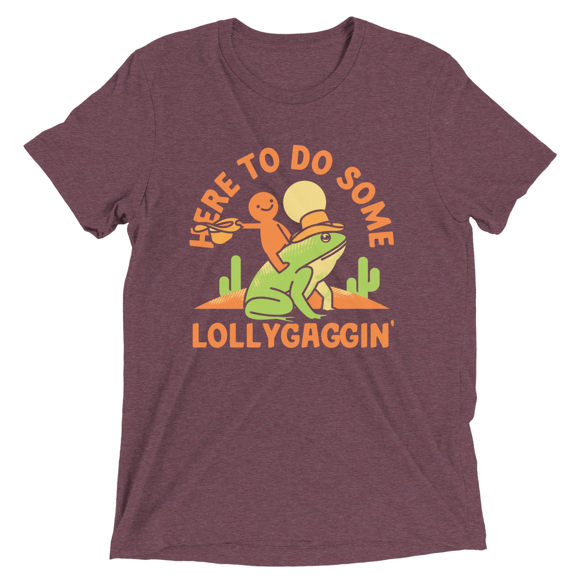 Here To Do Some Lollygaggin Men's Tri-Blend Tee Hoodie, Sweatshirt | CoreVibeTees.com (Image 4)