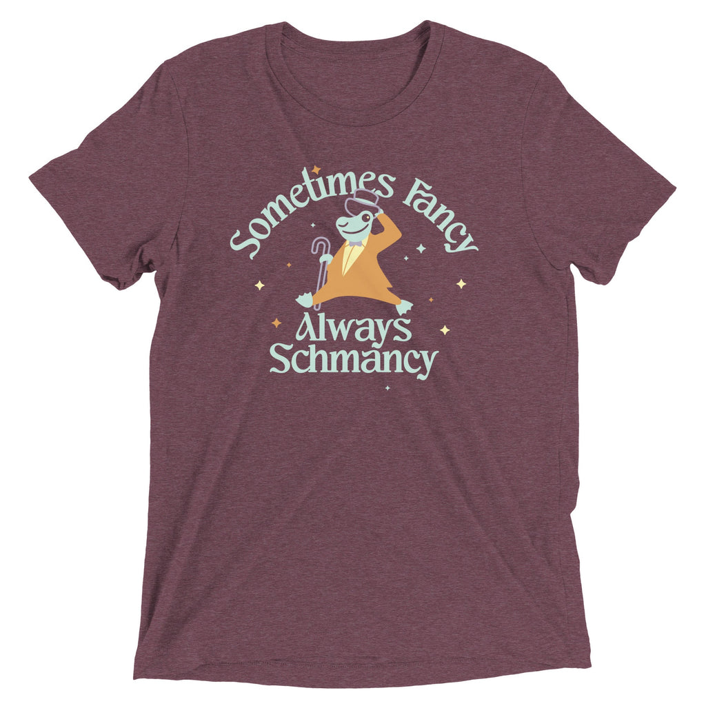 Sometimes Fancy Always Schmancy Men's Tri-Blend Tee Hoodie, Sweatshirt | CoreVibeTees.com (Image 5)