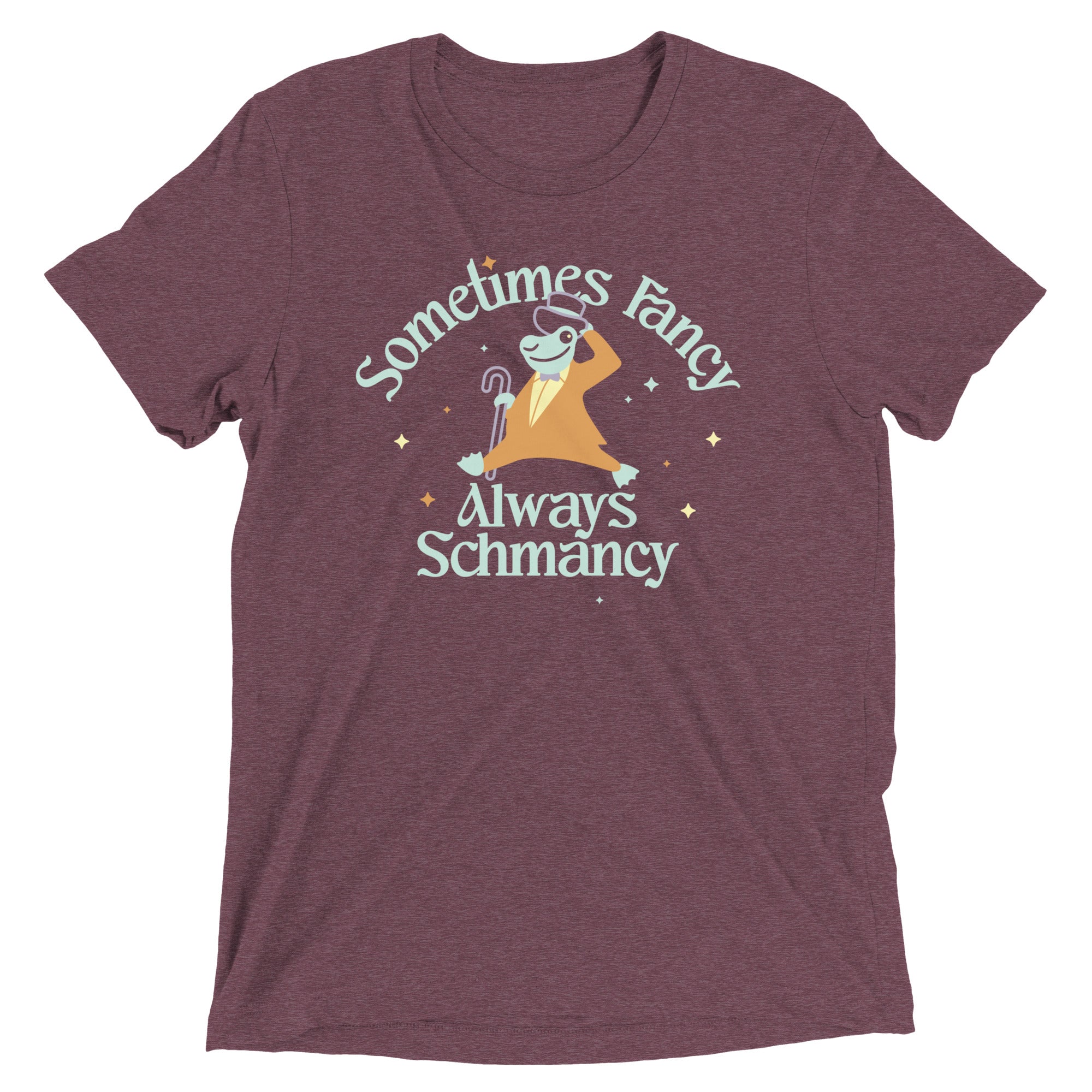 Sometimes Fancy Always Schmancy Men's Tri-Blend Tee Hoodie, Sweatshirt | CoreVibeTees.com (Image 5)