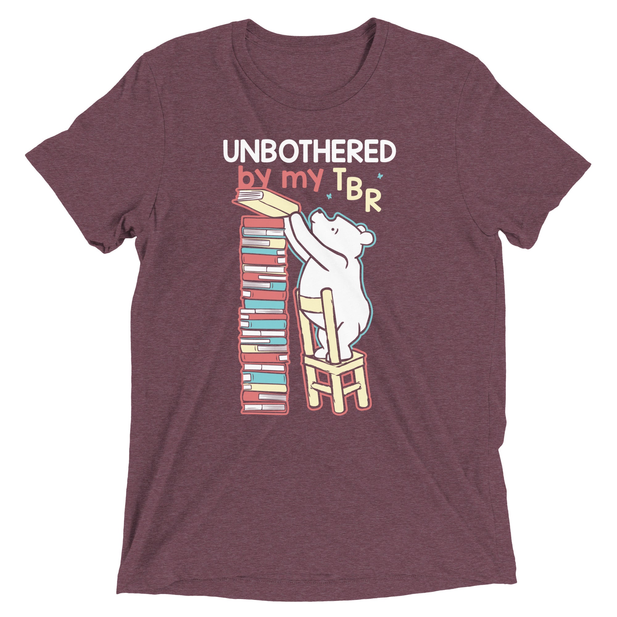 Unbothered By My TBR Men's Tri-Blend Tee Hoodie, Sweatshirt | CoreVibeTees.com (Image 5)