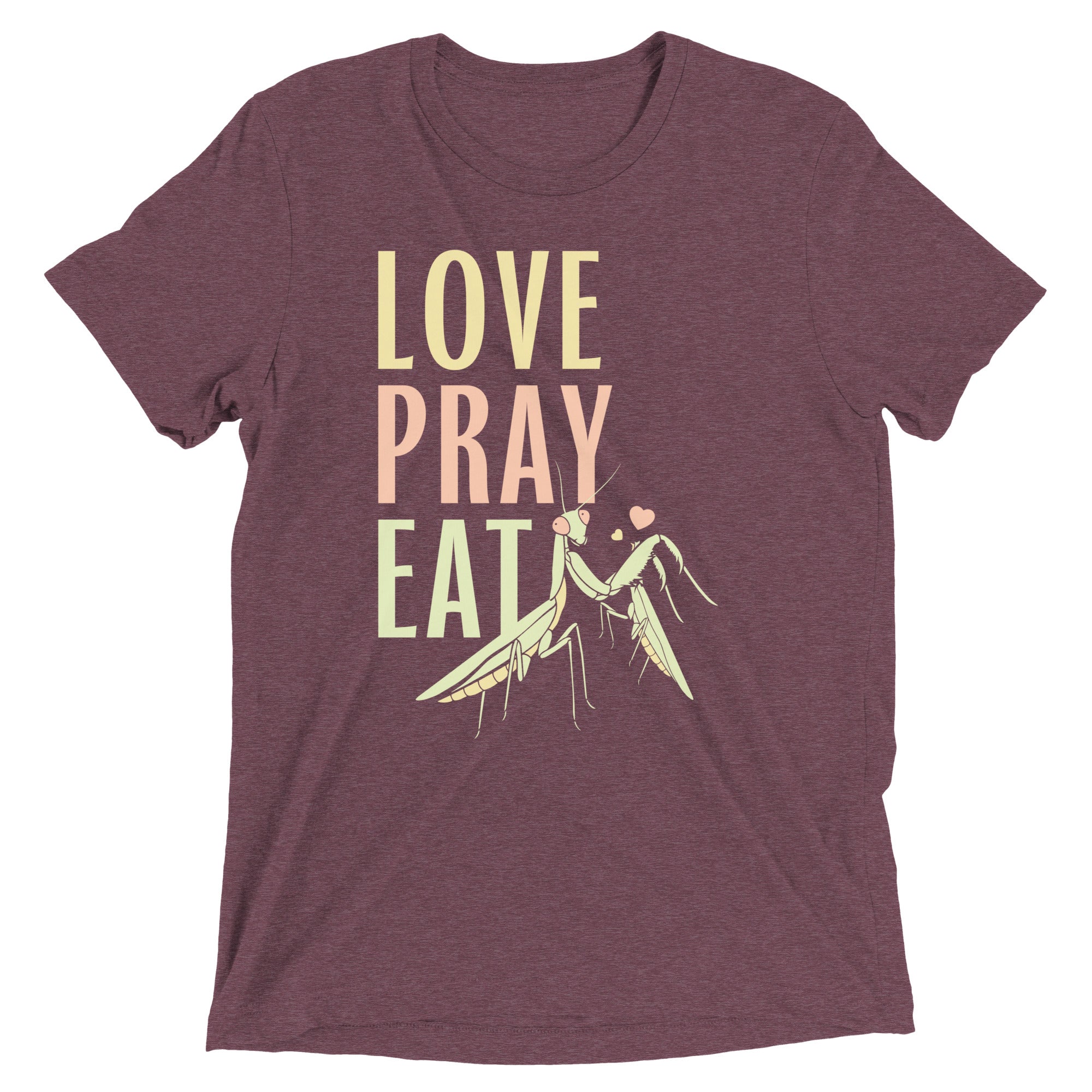 Love Pray Eat Men's Tri-Blend Tee Hoodie, Sweatshirt | CoreVibeTees.com (Image 4)