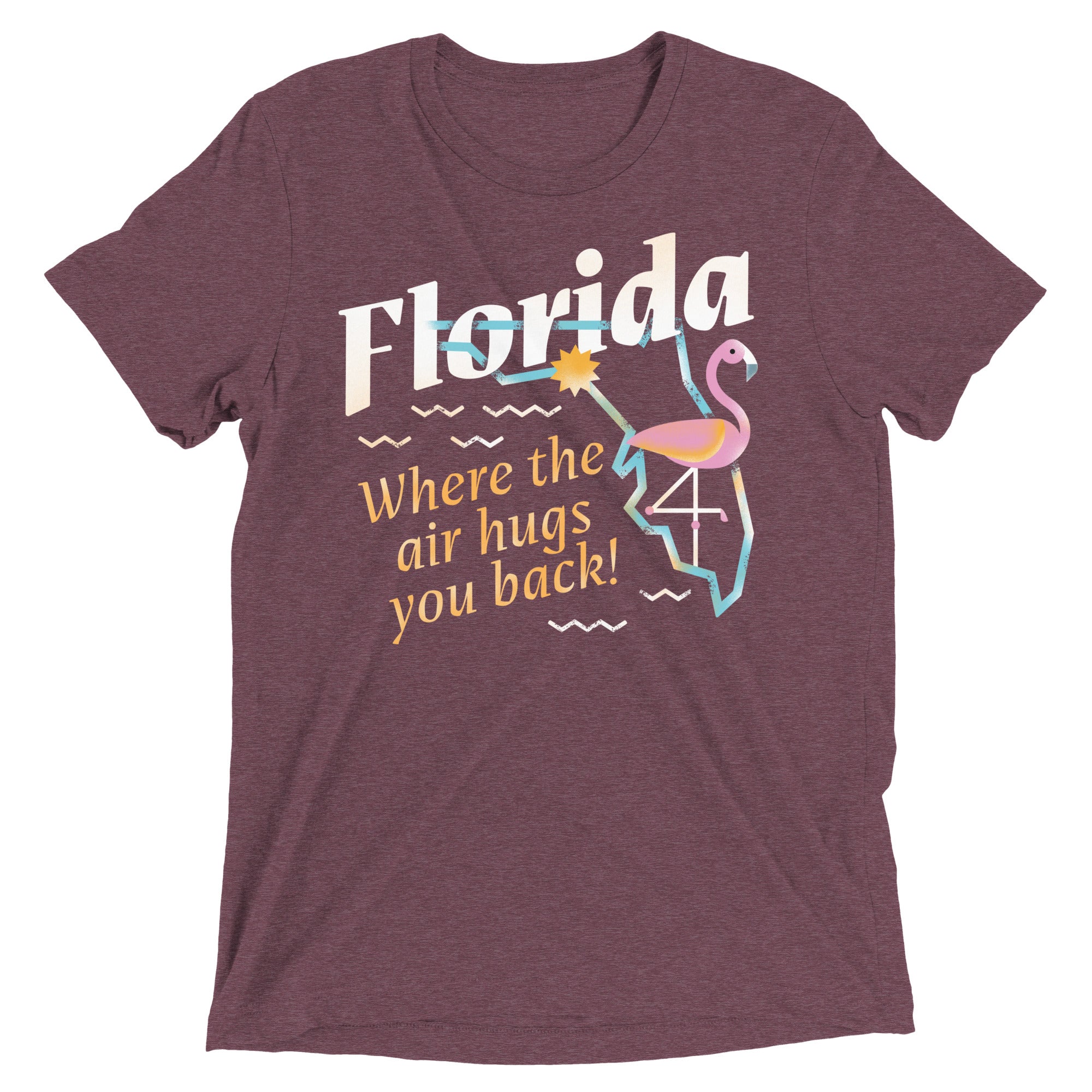 Florida Where The Air Hugs You Back Men's Tri-Blend Tee
