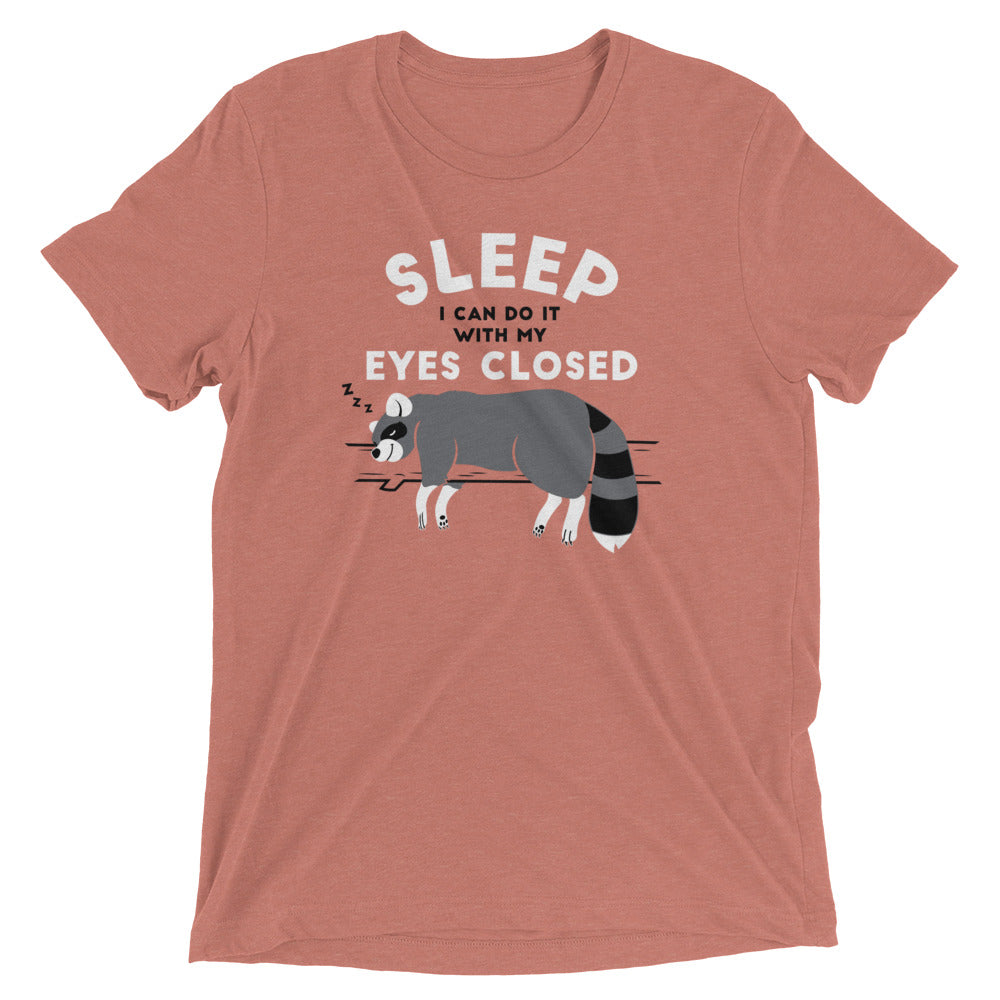 Sleep I Can Do It With My Eyes Closed Men's Tri-Blend Tee Hoodie, Sweatshirt | CoreVibeTees.com (Image 4)