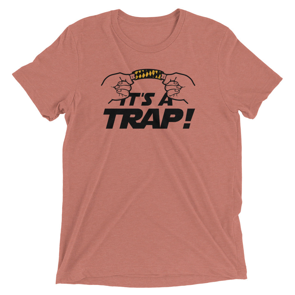 It's A Trap! Men's Tri-Blend Tee Hoodie, Sweatshirt | CoreVibeTees.com (Image 3)