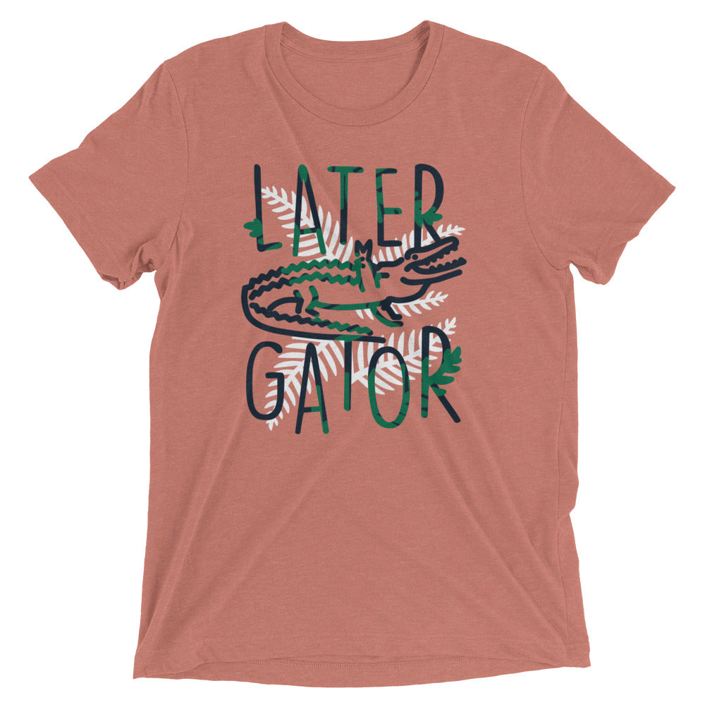 Later Gator Men's Tri-Blend Tee Hoodie, Sweatshirt | CoreVibeTees.com (Image 2)