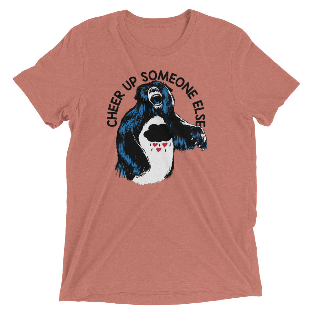 Cheer Up Someone Else Men's Tri-Blend Tee Hoodie, Sweatshirt | CoreVibeTees.com (Image 3)
