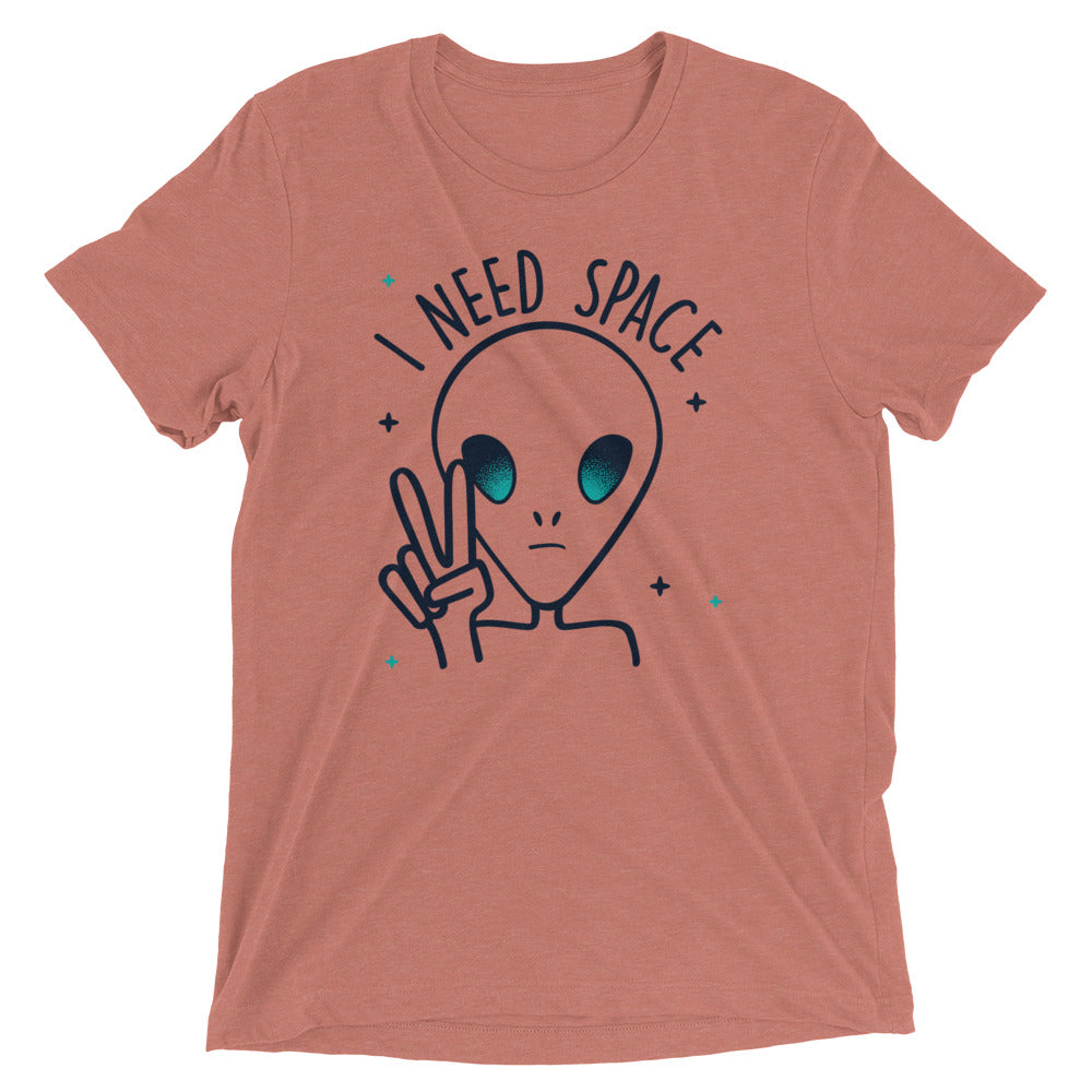 I Need Space Men's Tri-Blend Tee Hoodie, Sweatshirt | CoreVibeTees.com (Image 4)