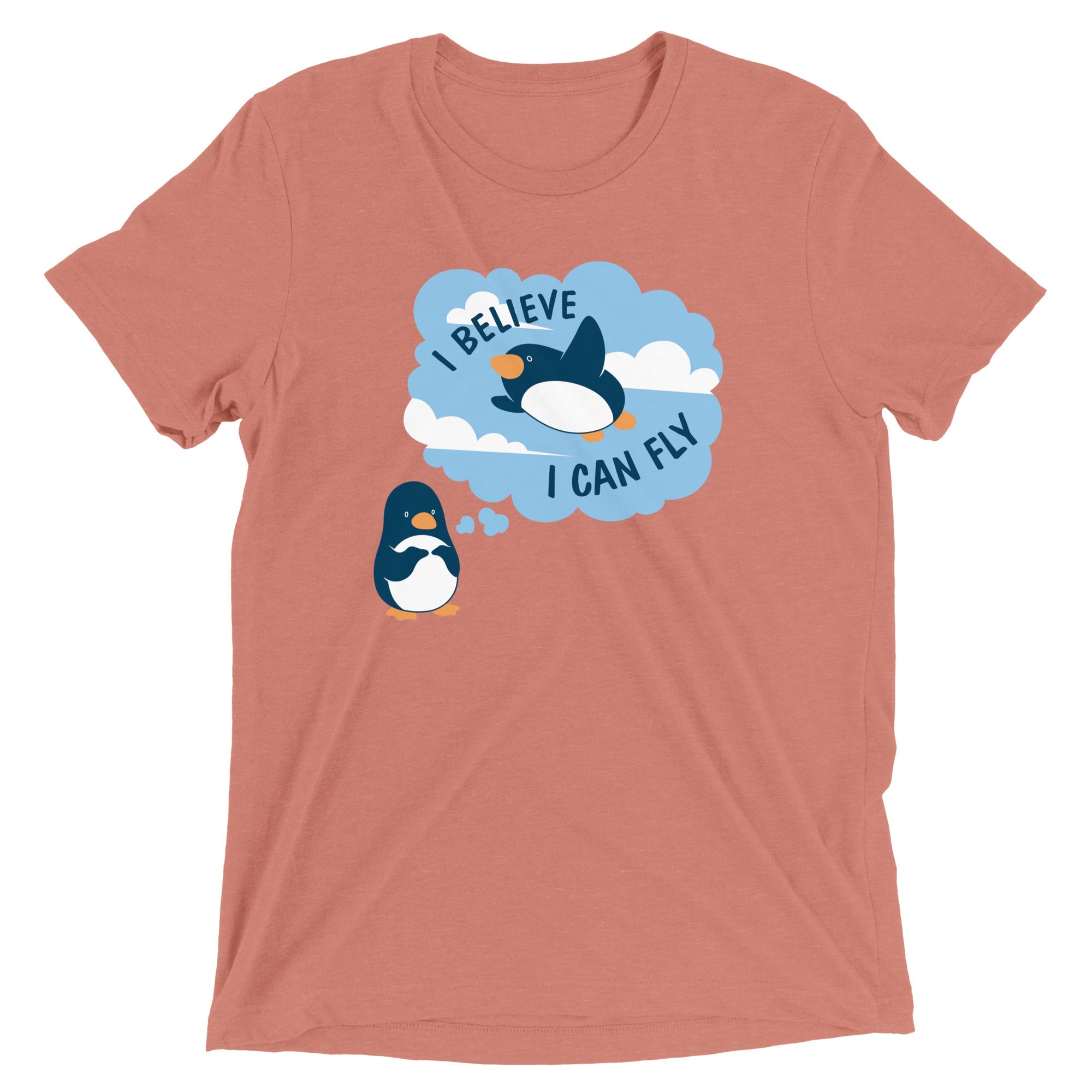 I Believe I Can Fly Men's Tri-Blend Tee Hoodie, Sweatshirt | CoreVibeTees.com (Image 4)